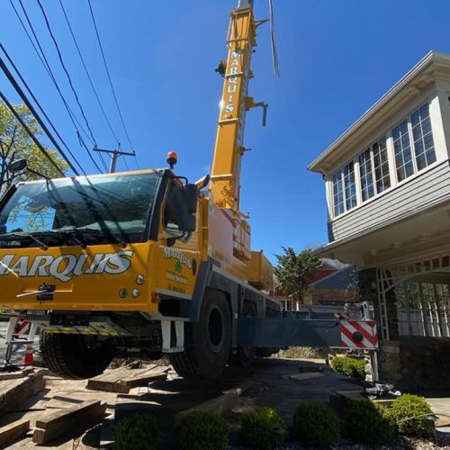 Crane Assisted Tree Removal Service | Marquis Tree Service MA